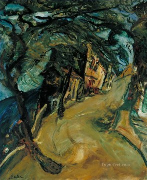 Abstract and Decorative Painting - The Road up the Hill Chaim Soutine Expressionism